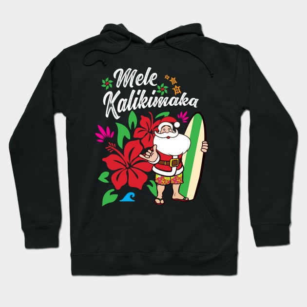 'Mele Kalikimaka' Cute Christmas Hawaiian Hoodie by ourwackyhome